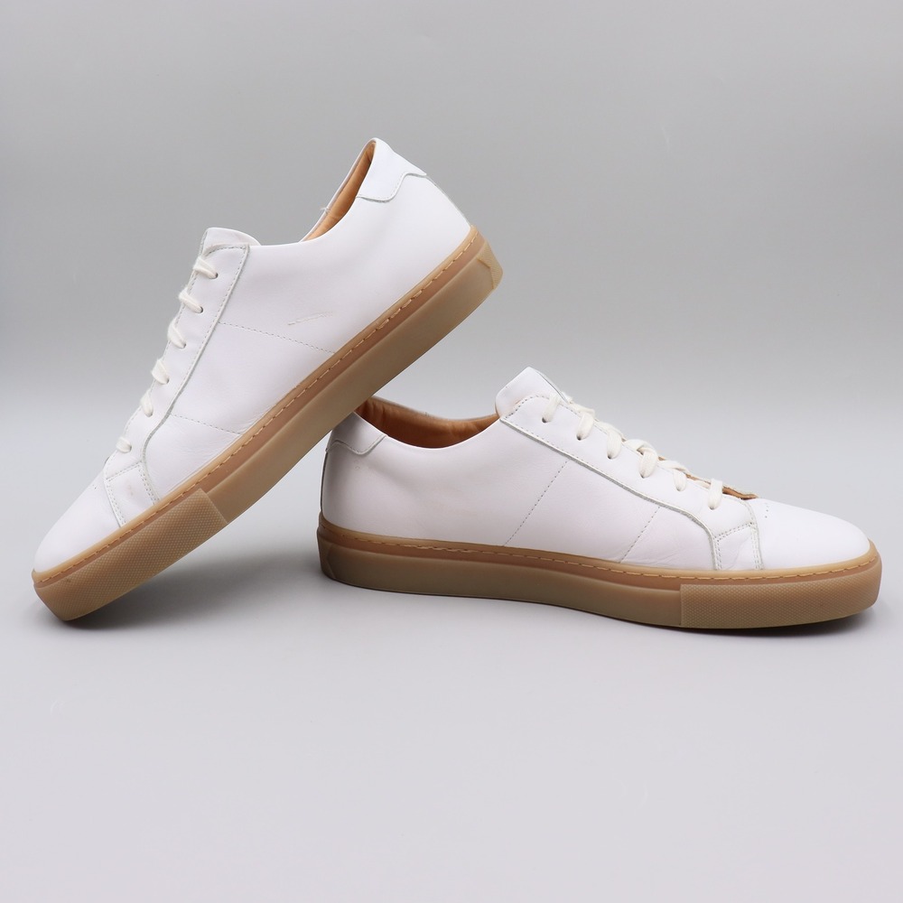 GREATS Royale Sneakers White/Gum Sole Men's Size 12 US Low Top Casual Sneakers - Picture 4 of 9